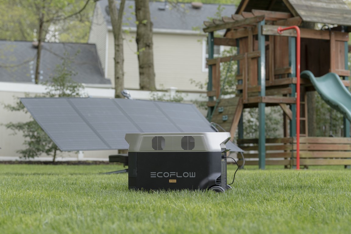 Ecoflow Solar Panel im Garten