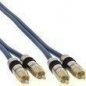 InLine® Cinch Kabel AUDIO PREMIUM 5m, 2x Cinch Stecker vergoldet, optimal für höchste Klangqualität