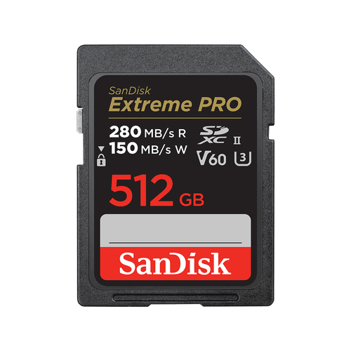 SanDisk Extreme Pro - Flash-Speicherkarte 512GB für High-Speed Videoaufnahmen - SDXC UHS-II