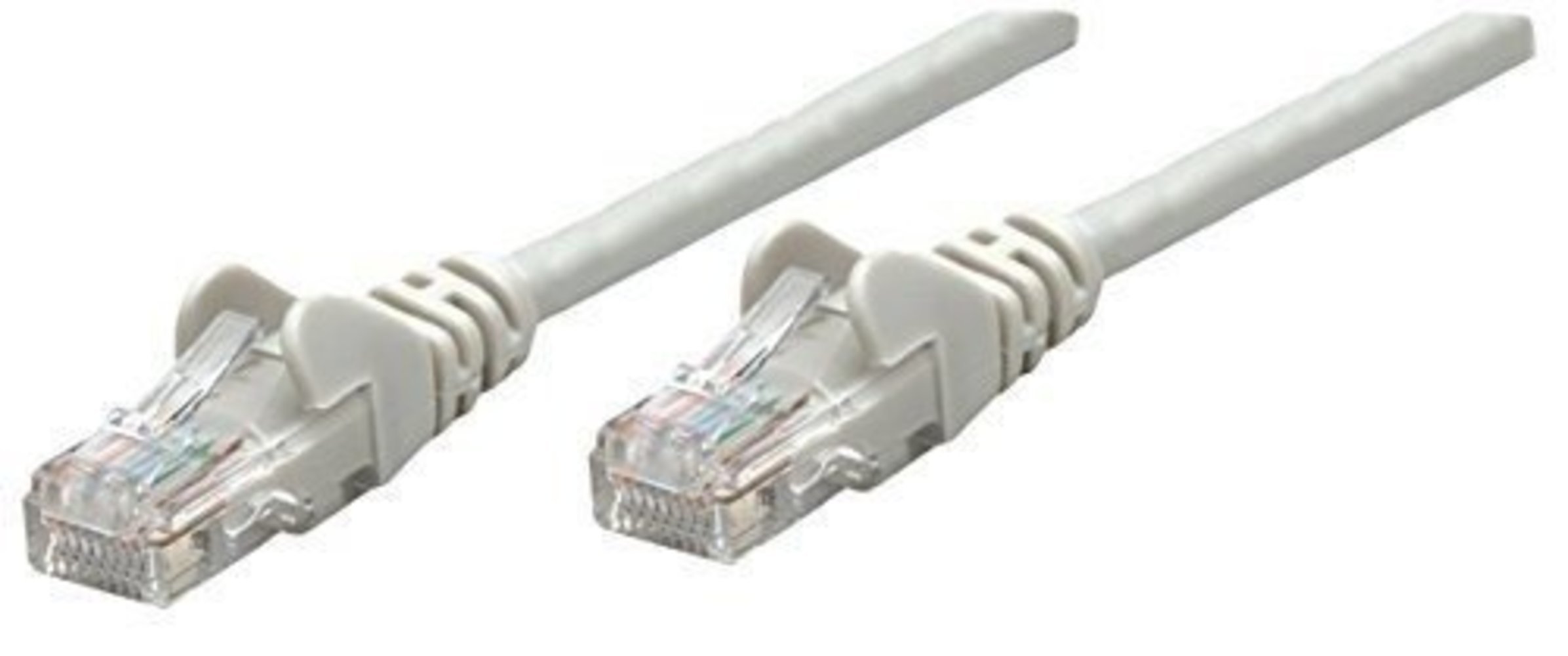 INTELLINET Netzwerkkabel Cat6A S/FTP CU LS0H 7.5m Grau RJ-45 Stecker / RJ-45 Stecker Vergoldete Kontakte