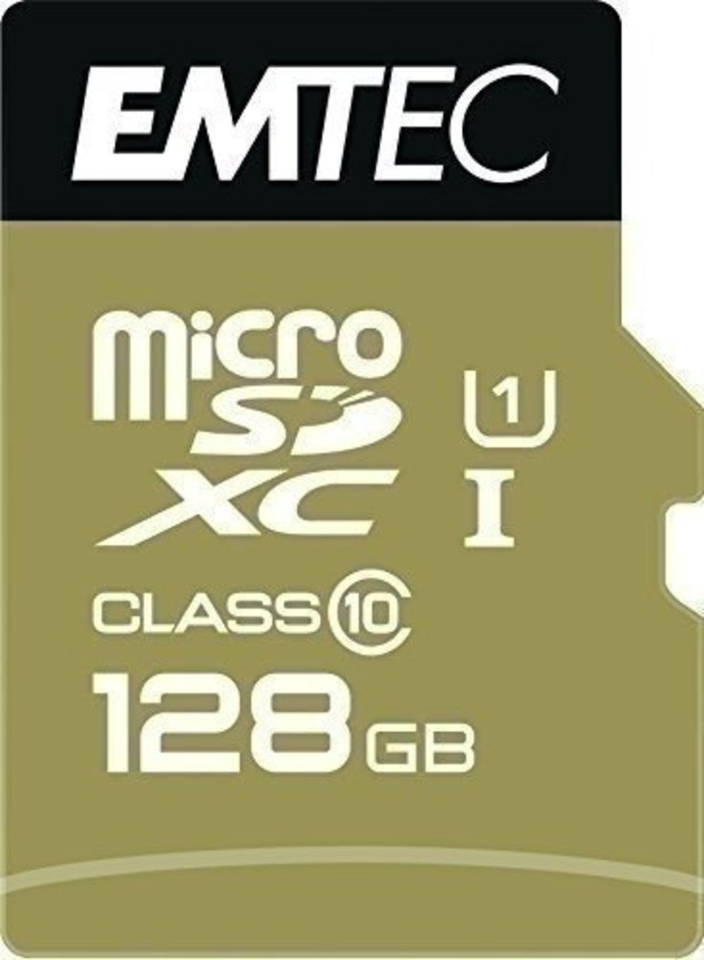 SD MicroSD Card 128GB Emtec SDXC CL.10 Gold +