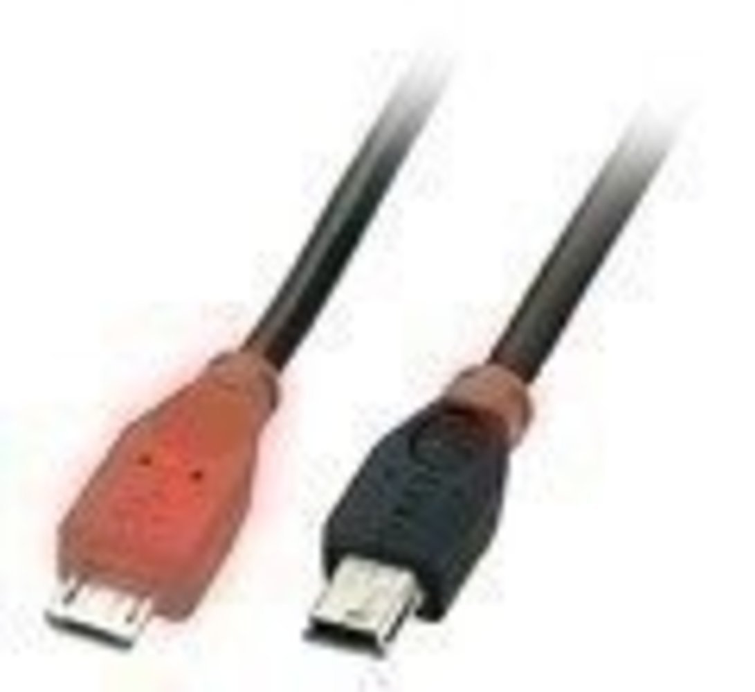 Lindy USB 2.0 Kabel Micro-B / Mini-B OTG 2m Micro-B St Mini-B