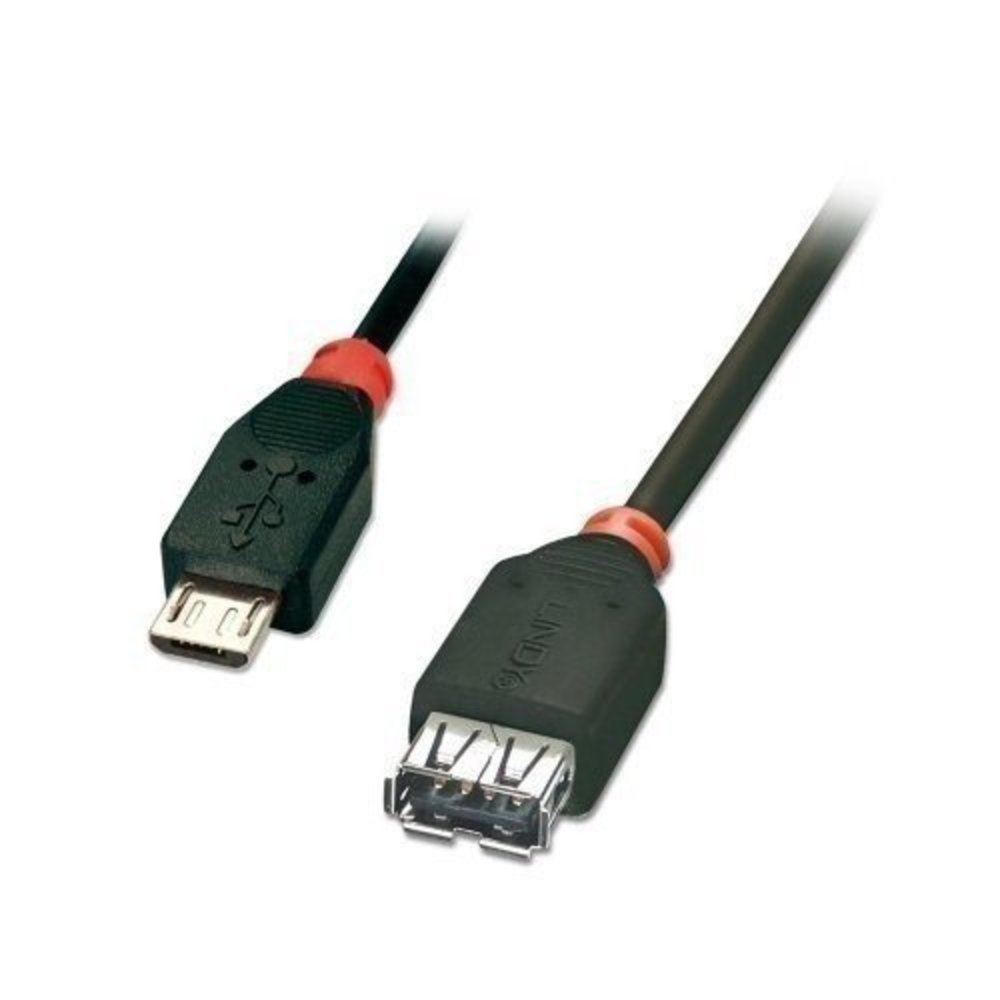 Lindy USB 2.0 Kabe Micro-B / A OTG 1m Micro-B St A Kupplung