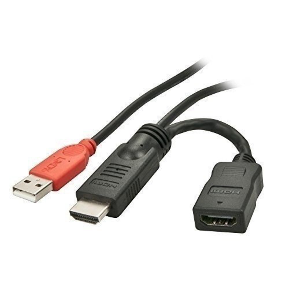 Lindy HDMI M/F Stromeinspeisungsada USB A St 5 Volt in HDMI Verb.