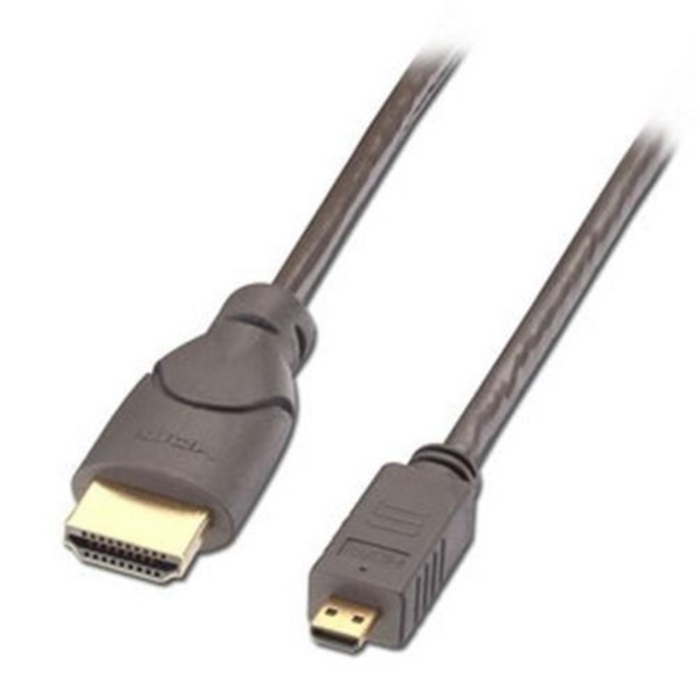 Lindy HDMI an Micro HDMI Kabel 0.5m – Hochwertiges Stecker Typ A an Typ D HDMI Kabel