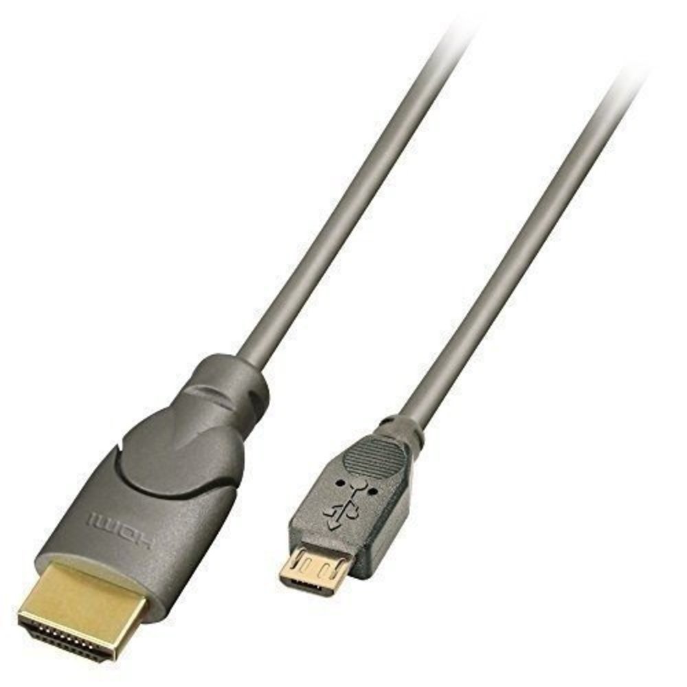 Lindy MHL an HDMI Anschlusskabel 0.5m für MHL komp Smartphones