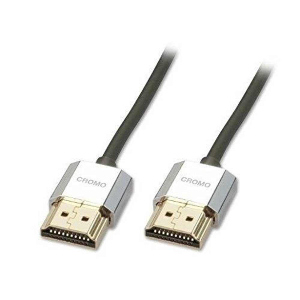 Lindy CROMO Slim HDMI High Speed A/A Kabel 1m mit Ethernet