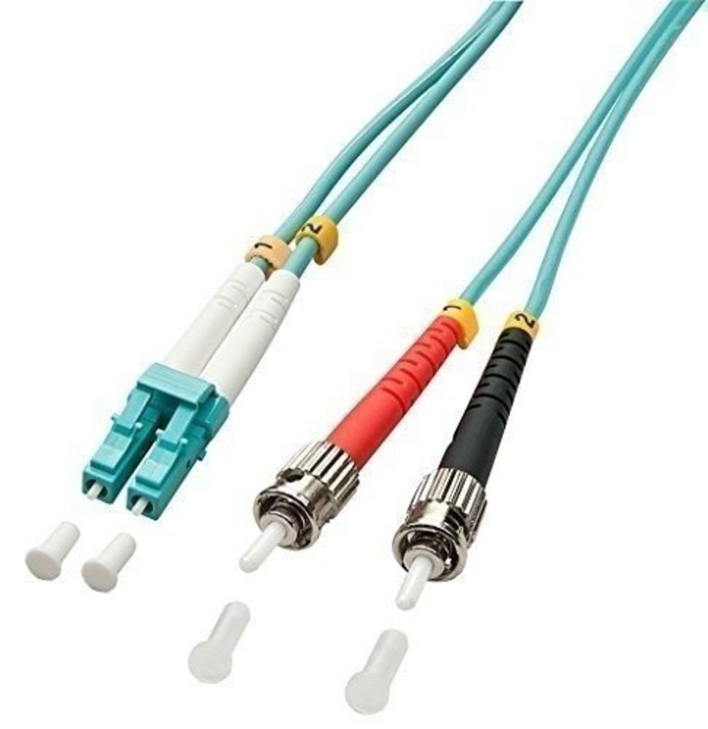 Lindy LWL-Duplexkabel LC/ST OM3 5m 50/125Ám Multimode - Hochwertiges Fiber Optic Kabel für schnelle Datenübertragung