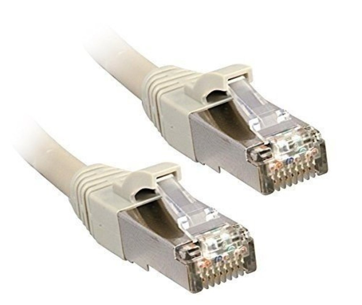 Lindy Cat6 STP Kabel grau 0.5m - Premium Qualität, einfach geschirmt - Hochleistungsnetzwerkkabel für Übertragungsgeschwindigkeiten bis zu 1 Gbps