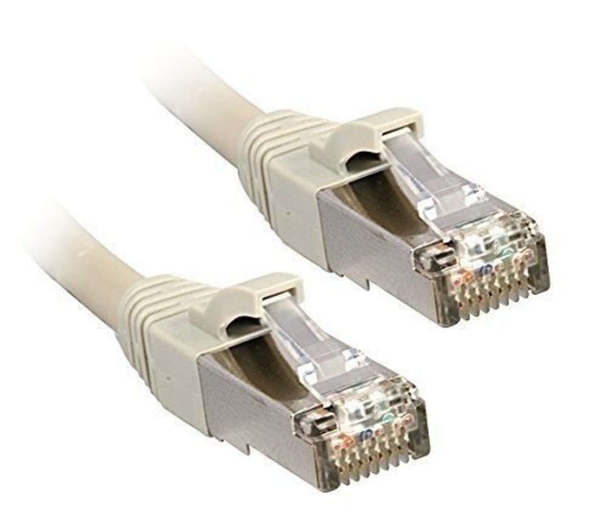 Lindy Cat6 STP Kabel grau 1m - einfach geschirmt - zuverlässige Netzwerkverbindung