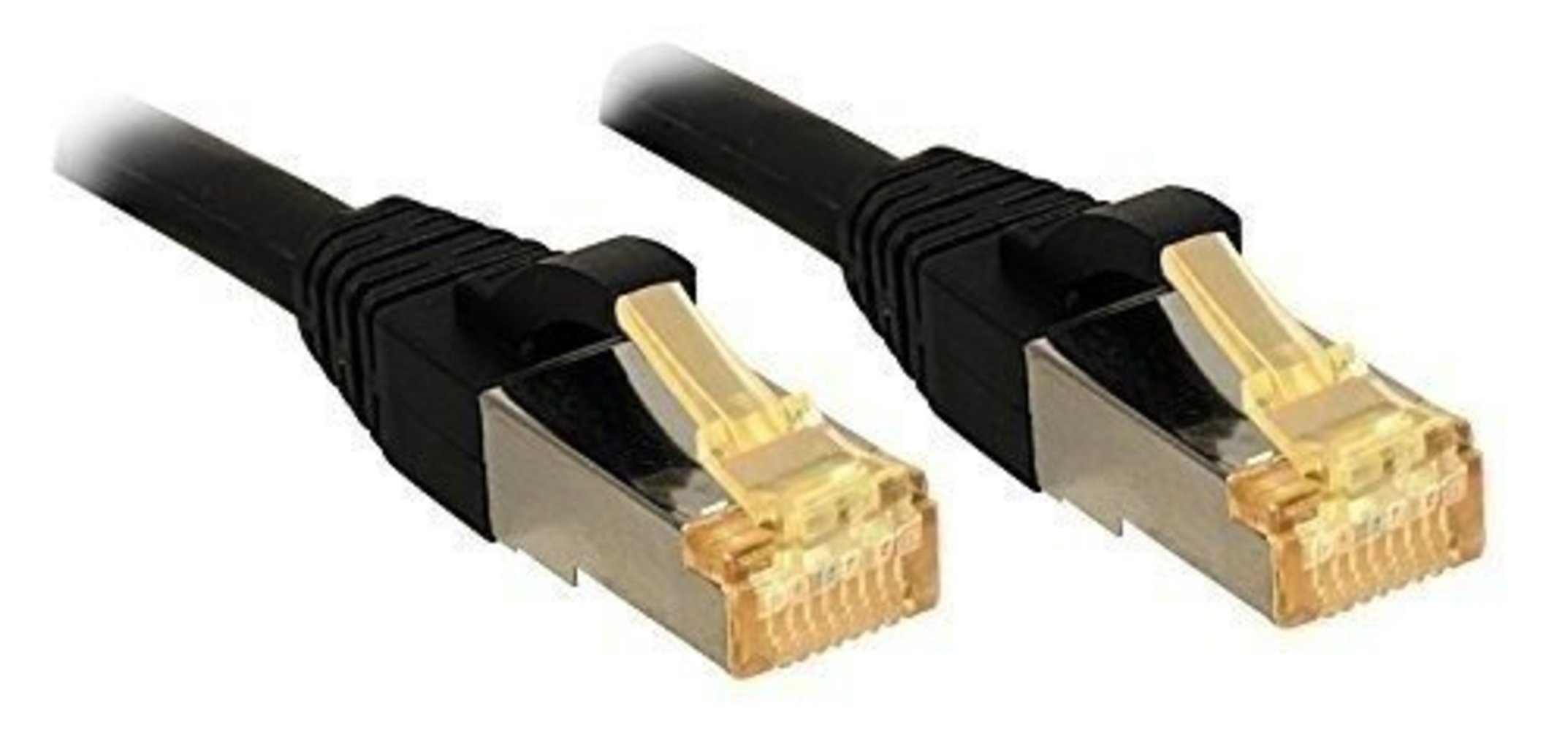 Lindy Cat7 S/FTP PIMF LSOH Patchkabel, schwarz, 0.5m - Hohe Qualität, schnelle Datenübertragung