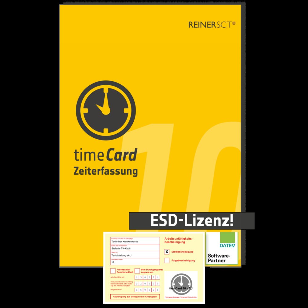 REINER SCT timeCard 10 AU Basisversion - unbegrenzte Laufzeit, elektronische Software-Lieferung (ESD)