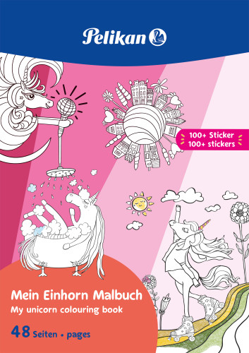 Pelikan Stickeralbum - Malbuch für Kinder mit 48 Seiten FSC-zertifiziert
