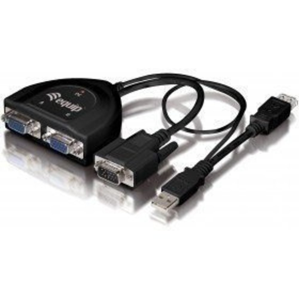 EQUIP Kabel-VGA-Splitter 2-Port 450MHz schwarz