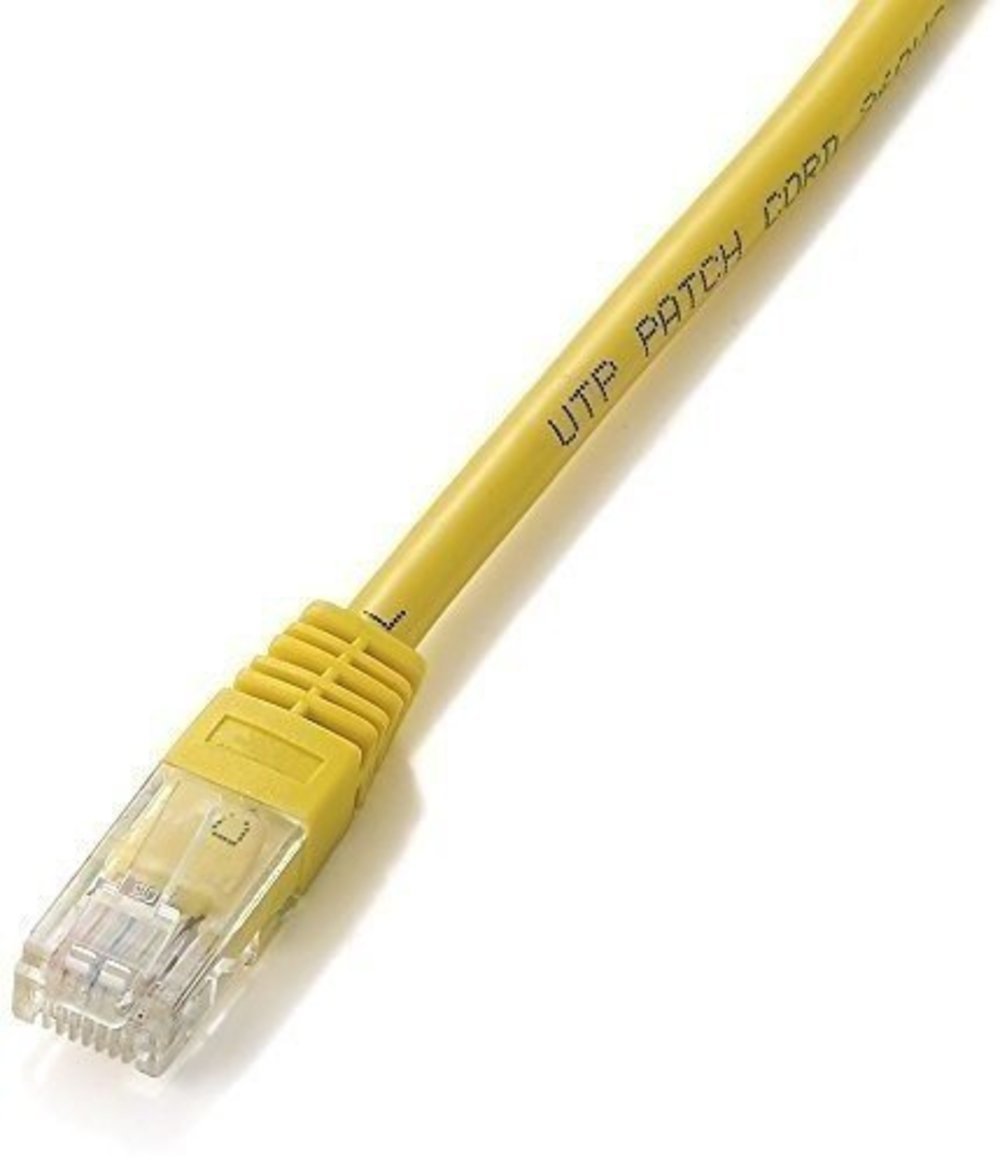 equip CCA Patchkabel U/UTP 2xRJ45 Cat5e gelb 3.0m - Hochwertiges und langlebiges Patchkabel für Netzwerke