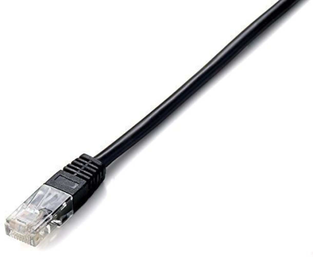 equip CCA Patchkabel U/UTP 2xRJ45 Cat5e schwarz 3.0m - Hochwertiges Netzwerkkabel für schnelle Datenübertragung