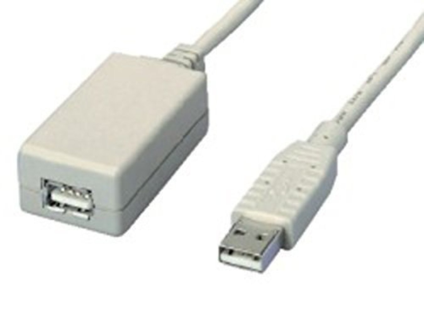 EQUIP USB2.0 Aktive Verlängerung 5m schwarz mit Signalverstärker USB-A S/B - Hochwertige USB2.0 Verlängerung mit Aktivtechnologie