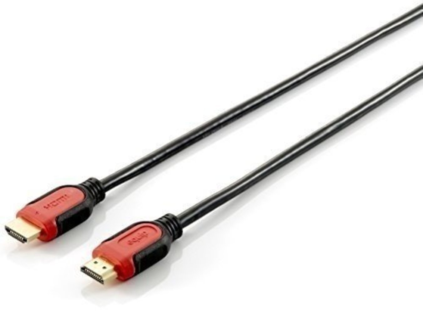 EQUIP High Speed HDMI Kabel mit Ethernet Schwarz 1.4 S/S 1m - Hochwertiges HDMI-Kabel