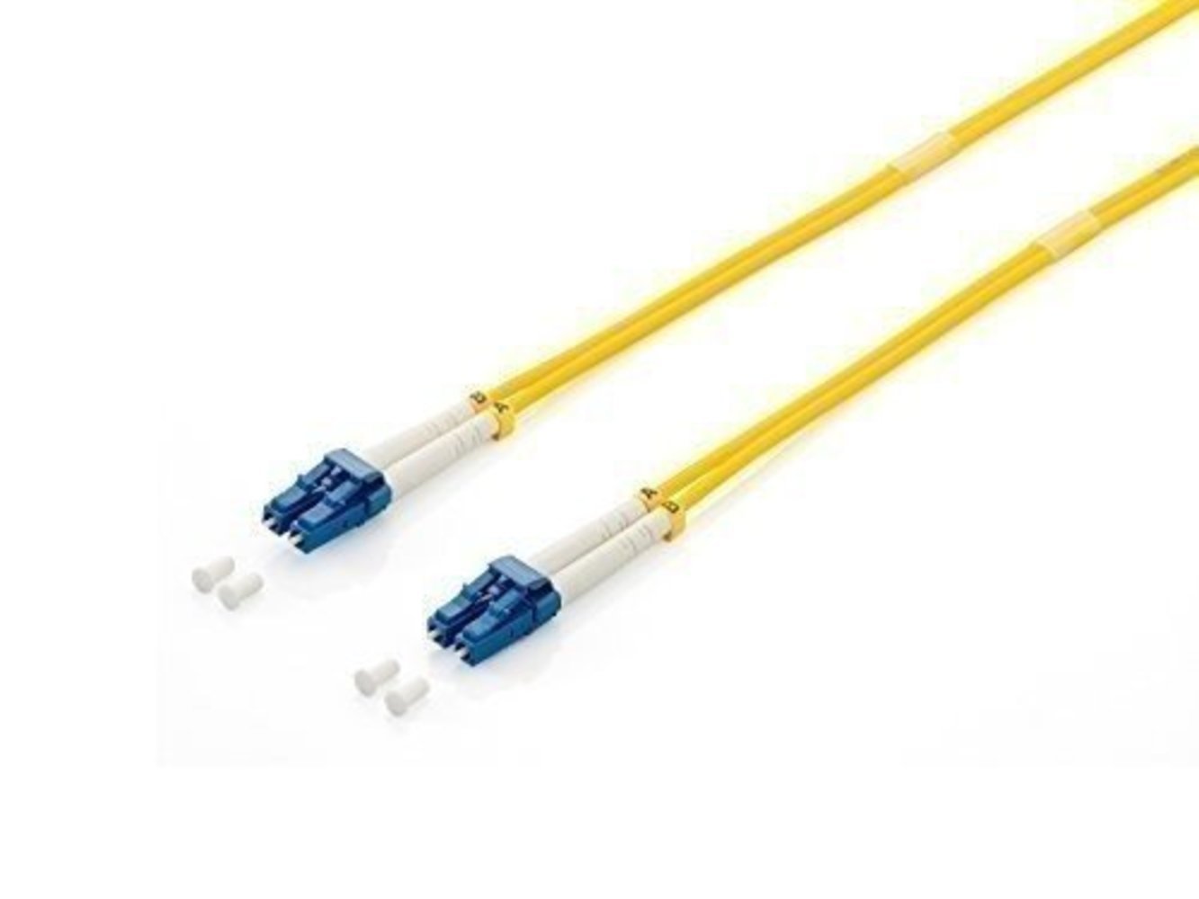 equip FO Duplex Jumper LC 09/125 3.0m yellow LSOH - High-Quality Fiber Optic Kabel