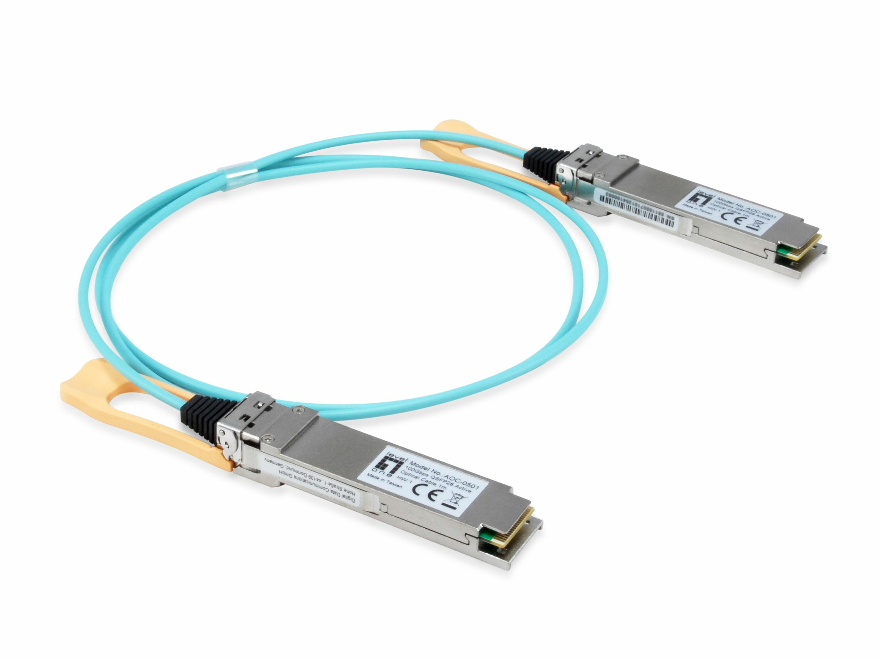 LevelOne Kabel AOC-0501 100Gbps QSFP28 Active optische 2m