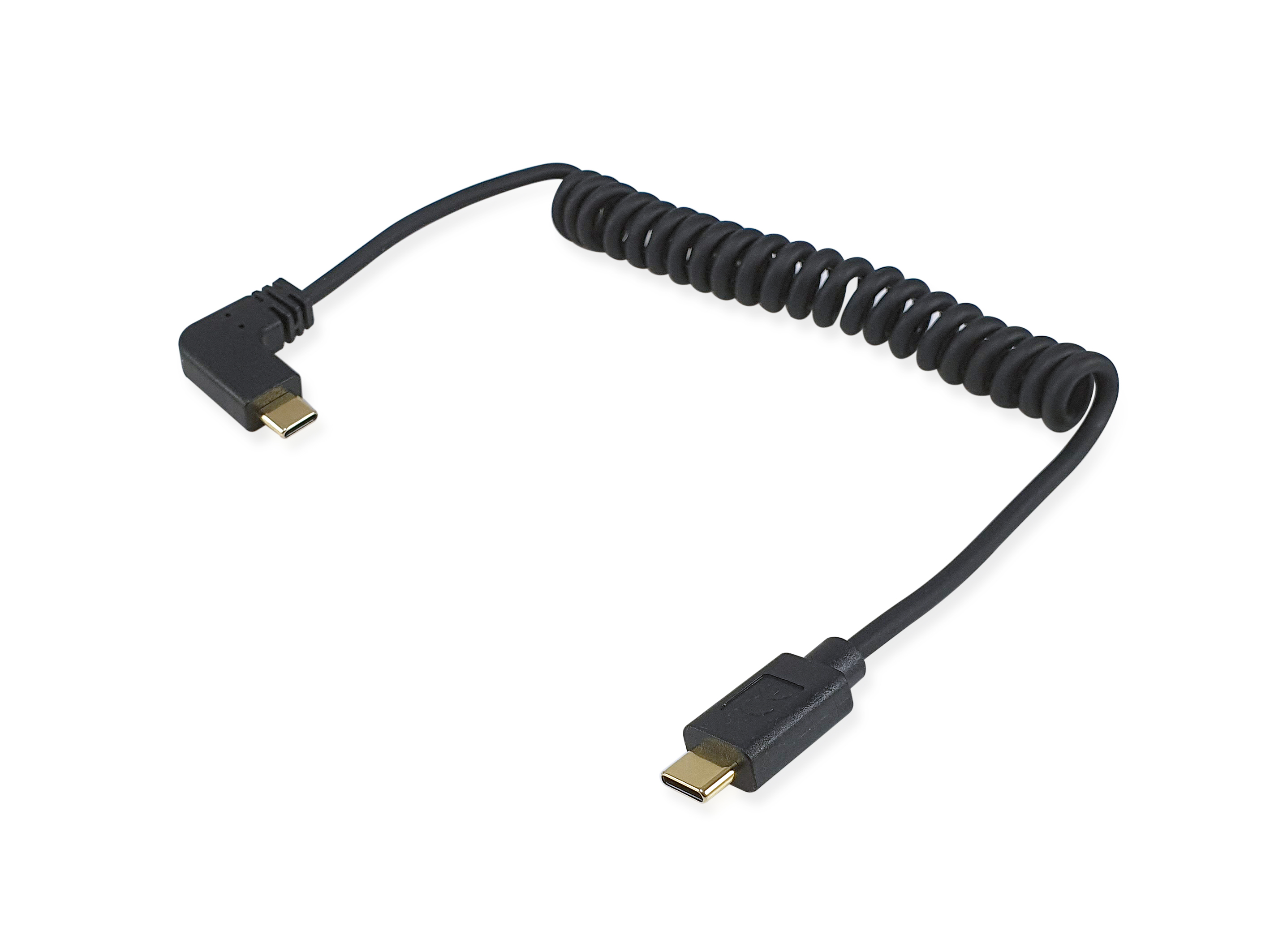 Equip USB Kabel 2.0 C->C roll St/St 1m schwarz