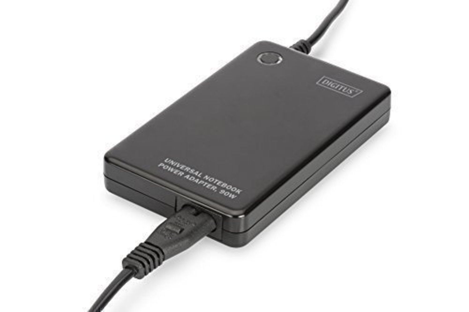  DIGITUS Notebook Netzteil Slim mit LED 90W out 15/16/18/18.5/19/19.5/20VoltDC Inkl.11 Stecker-Adapter +USB Lade Buchse