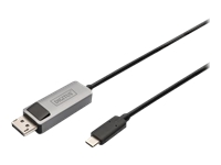 DIGITUS Adapter USB3.0/C->DP 8K 1m schwarz