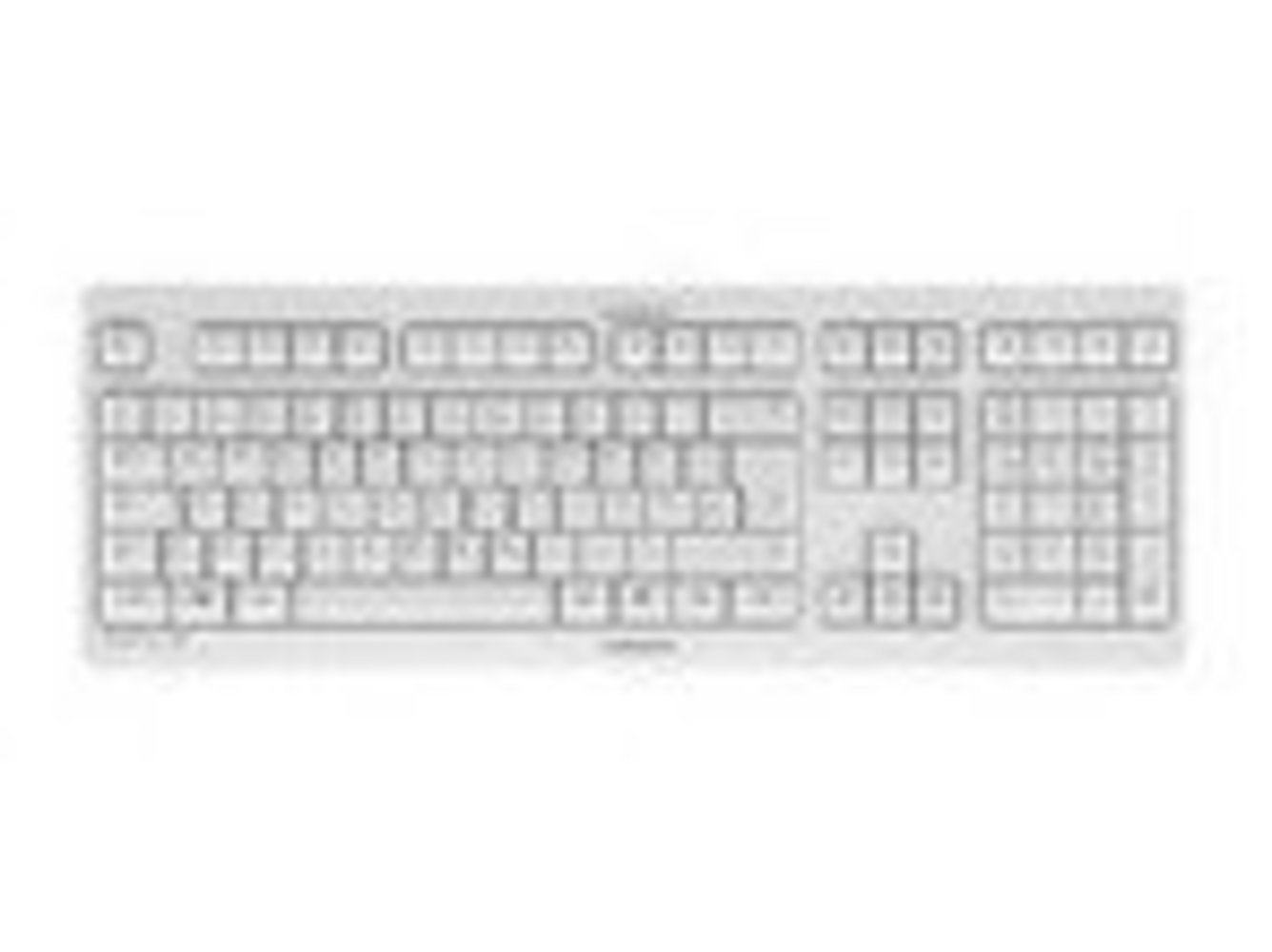 CHERRY Tastatur KC 1000 USB grey Pan-Nordic Layout