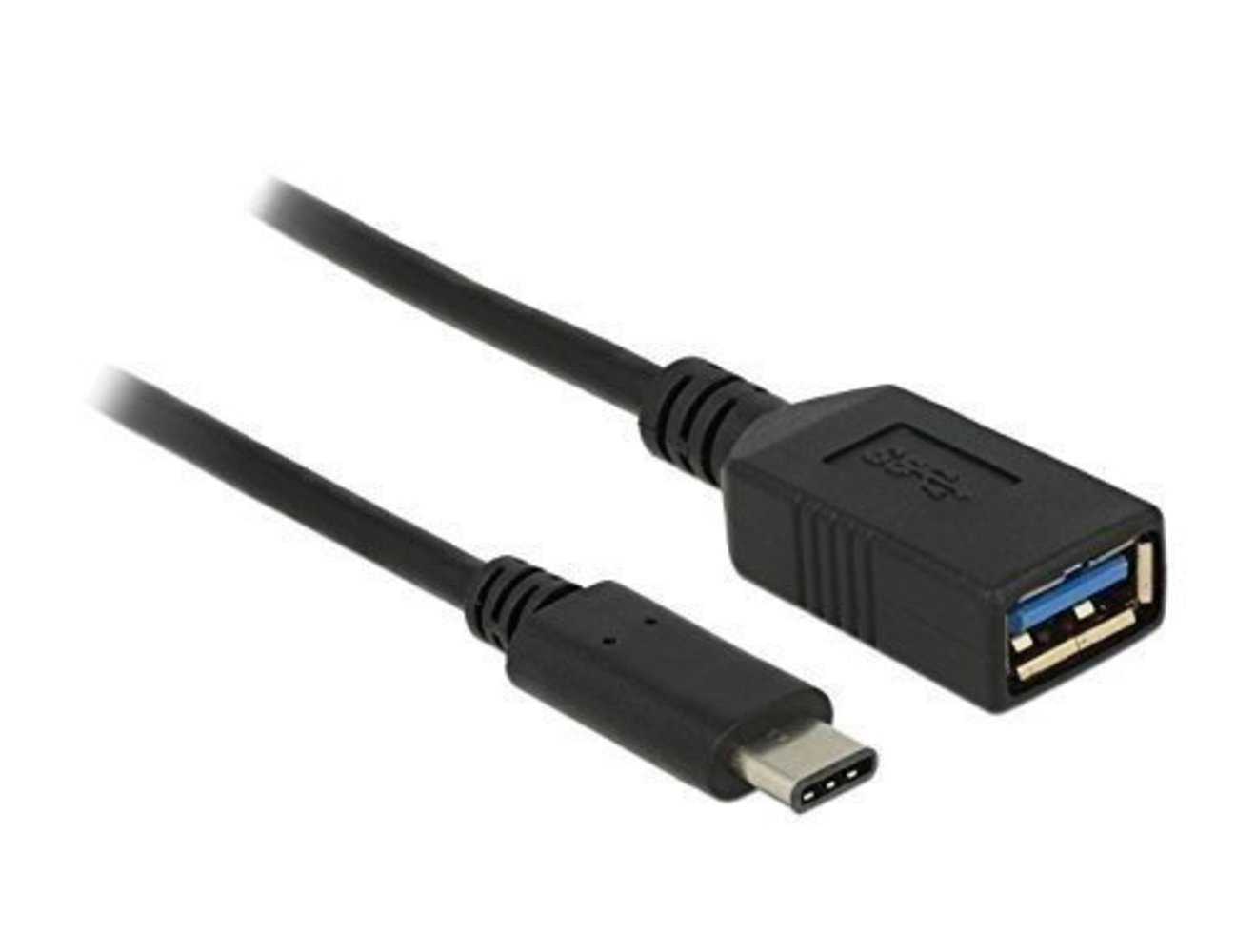 USB3.1 Kabel Delock C->A St/Bu 0.15m schwarz