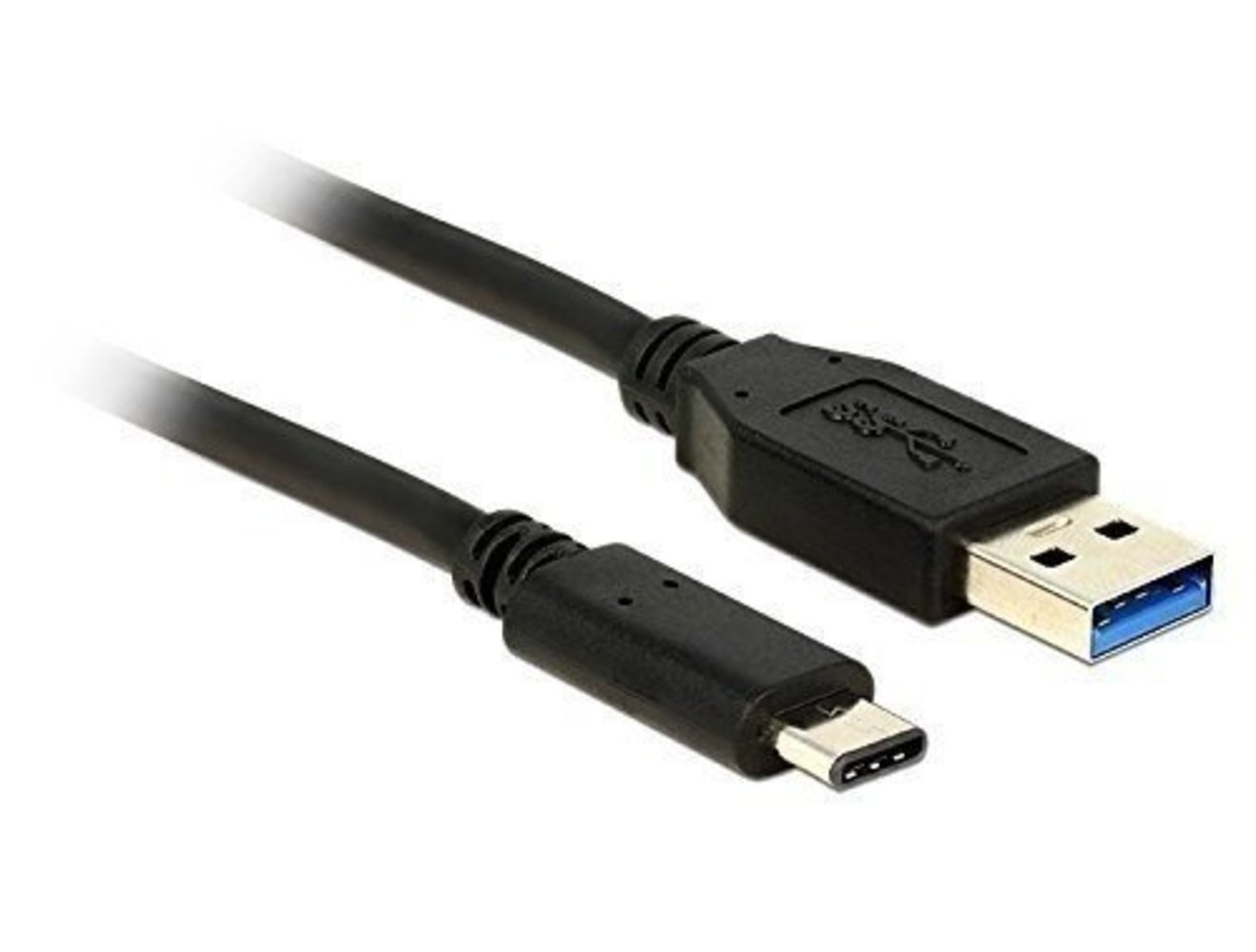 Kabel USB 3.1 Gen 2 USB Typ-A Stecker > USB Type-C Stecker 0.5 m schwarz Delock