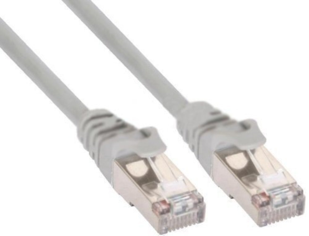 InLine® Patchkabel F/UTP Cat5e grau 0.3m – Hochwertiges Netzwerkkabel für schnelle und zuverlässige Übertragung
