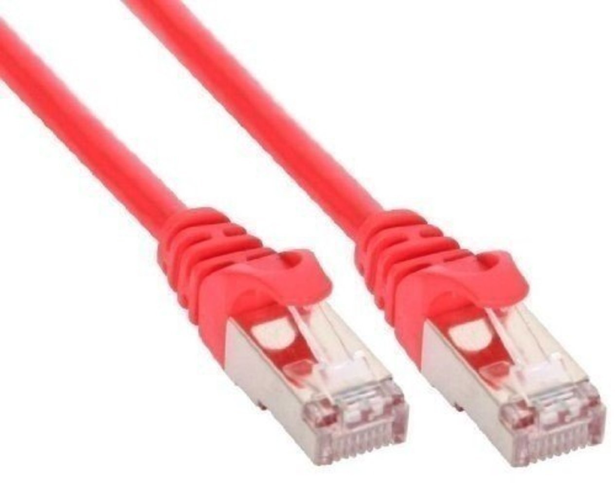 InLine® Patchkabel F/UTP Cat5e rot 1m - Hochwertiges Netzwerkkabel für zuverlässige Datenübertragung