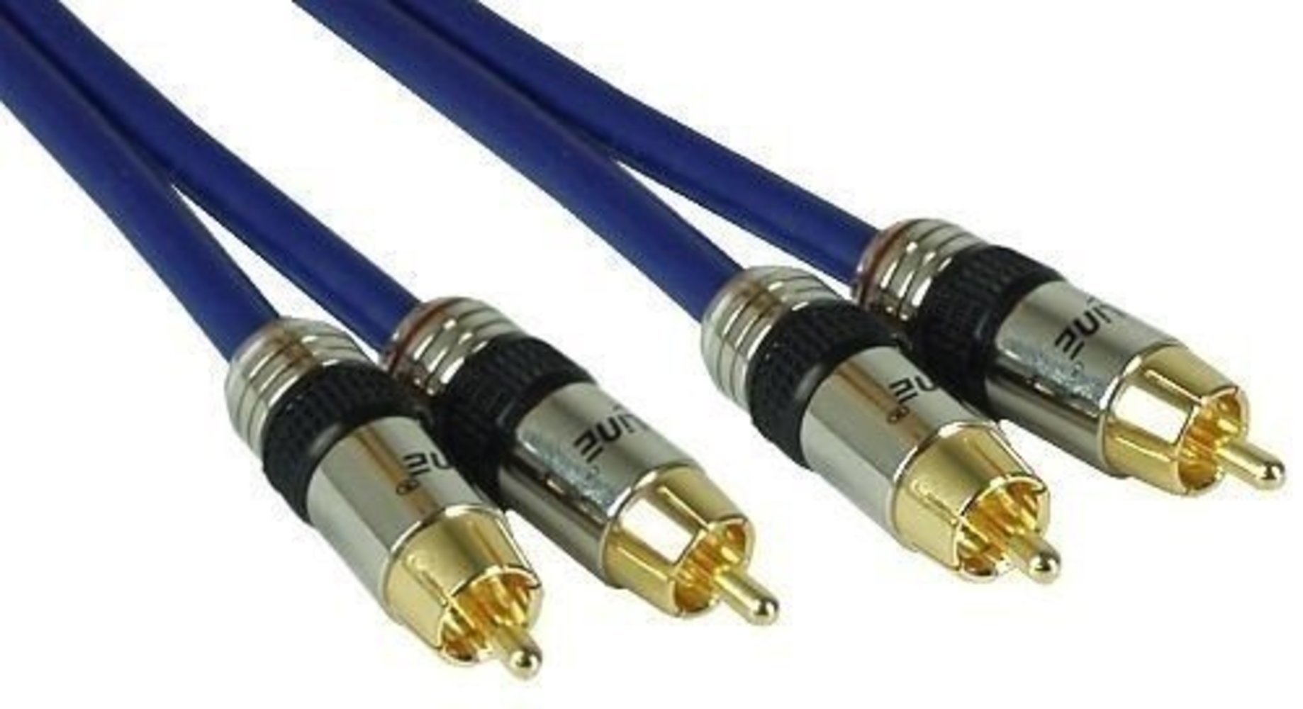 InLine® Cinch Kabel AUDIO PREMIUM 7m - Vergoldete Stecker, 2x Cinch Stecker, hochwertige Signalübertragung