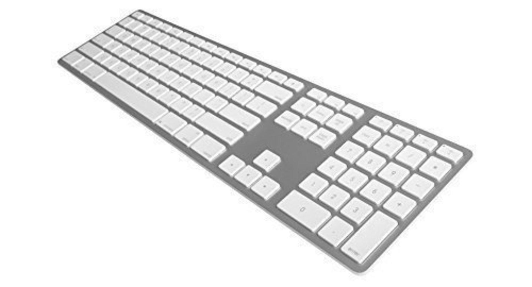 JENIMAGE Wireless Aluminum Keyboard - DE QWERTZ Bluetooth Akku ergonomisch silber ultraduenn Tastatur kabellos