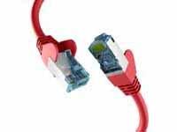 EFB Netzwerkkabel CAT6a S/FTP PIMF mit CAT7 Rohkabel 10 Gigabit Ethernet Kupfer 2m rot