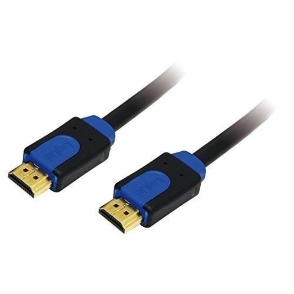 HDMI-Kabel LogiLink Ethernet A->A St/St 10m Gold