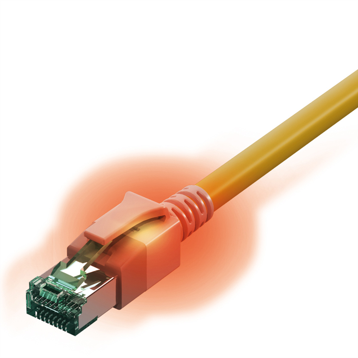 saCon S/FTP Patchkabel Kat.6A LSOH gelb 7.0m – Hochwertiges Verbindungskabel für zuverlässige Datenübertragung
