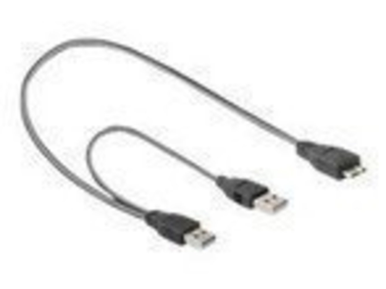 DELOCK Kabel USB 3.0 Y 1x USB 3.0 micro-B St+ USB 2.0-A St 20cm