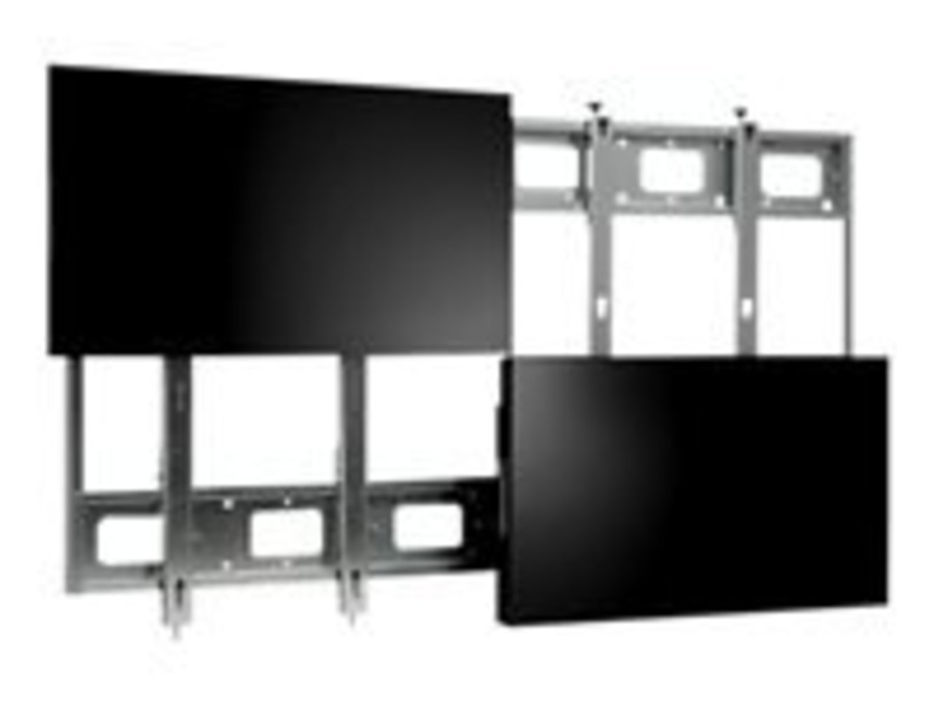HAGOR VWR 2x2 46/47 Landscape feinjustierbarer Videowall Mehrfachrahmen Tragl pro display 30 kg VESA Norm 600x400 Wandabstand 67mm