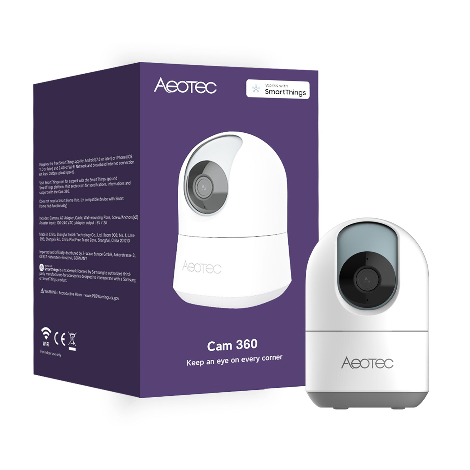 Aeotec SmartThings Cam 360