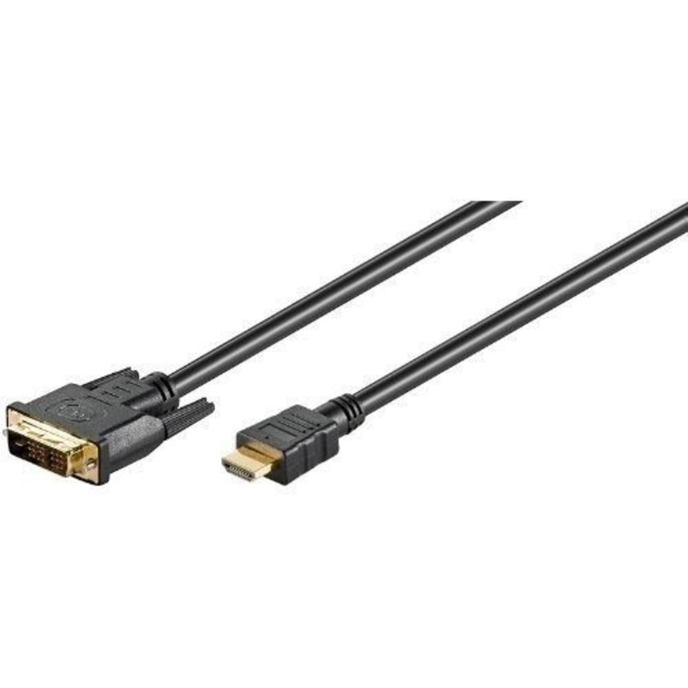 Mcab Hochgeschwindigkeits-HDMI / DVI-D Kabel SCHWARZ 2.0M