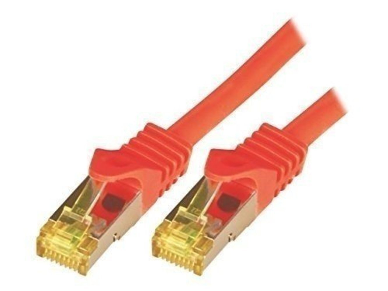 Mcab Netzwerkkabel CAT7 S-FTP-PIMF-LSZH, 1,00 m, rot