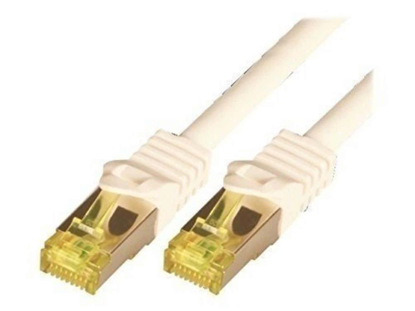 Netzwerkkabel, weiß, 1m, Mcab CAT7 S-FTP-PIMF-LSZH