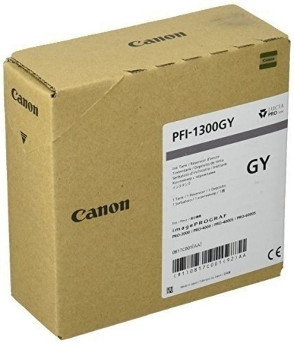 CANON PFI-1300 Tinte grau Standardkapazität 330ml 1er-Pack iPF Pro2000/4000/4000S/6000S