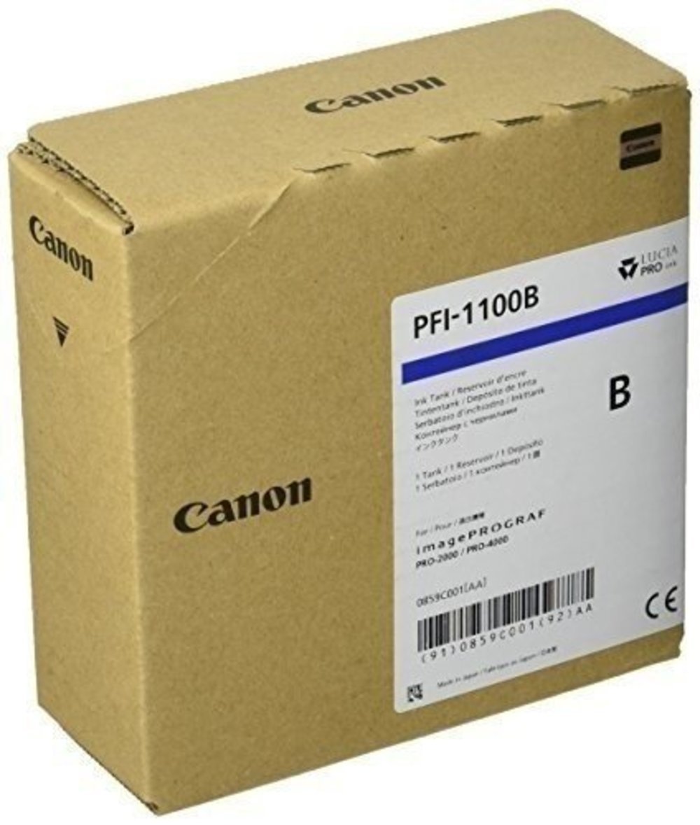 CANON PFI-1100 Tinte blau Standardkapazität 160ml 1er-Pack iPF Pro2000/4000