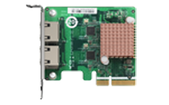 QNAP Dual port 2.5GbE 4-speed Network card for PC/Server or NAS with a PCIe slot