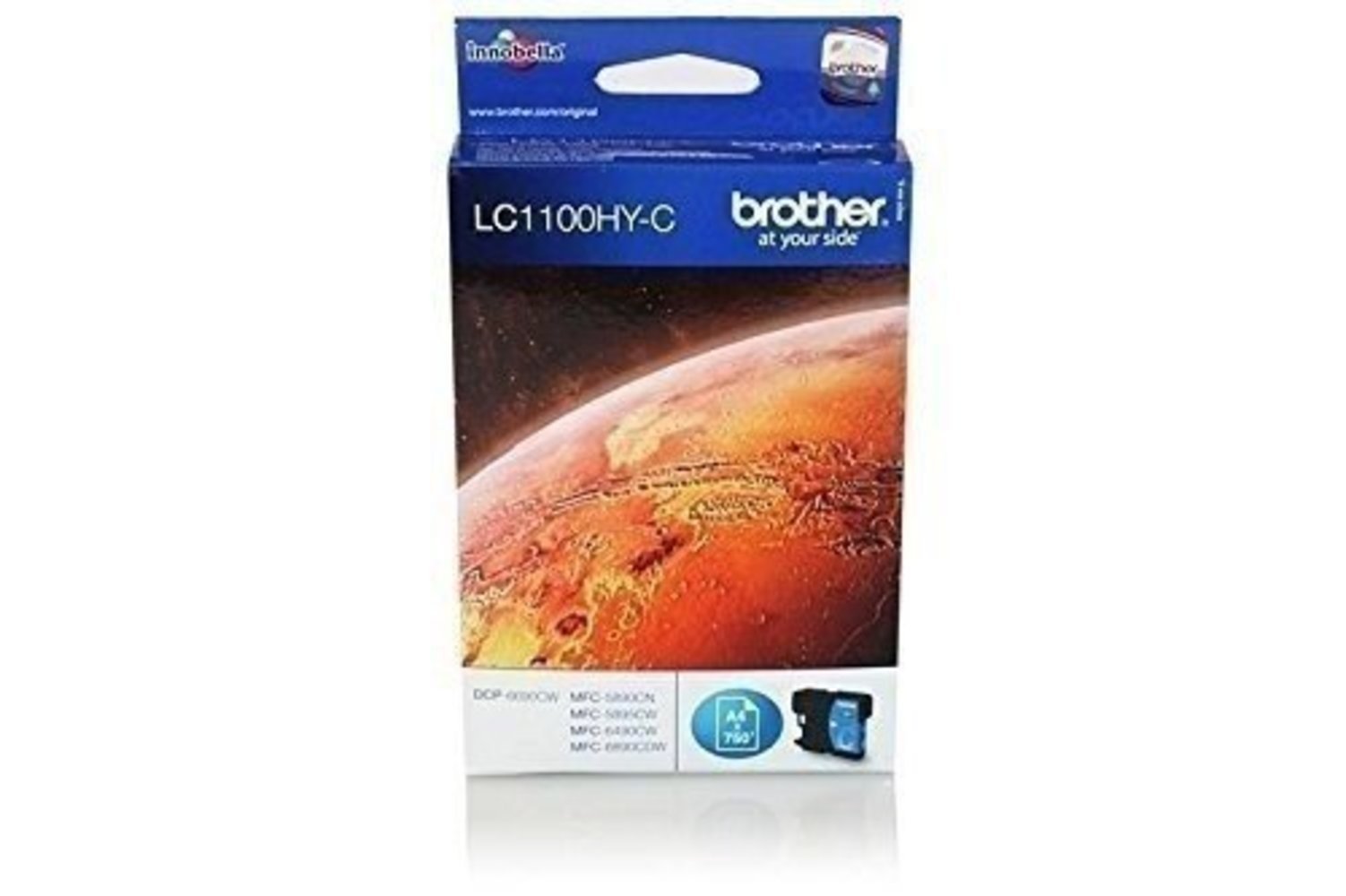 BROTHER LC-1100 Tinte cyan hohe Kapazität 16ml 750 Seiten 1er-Pack