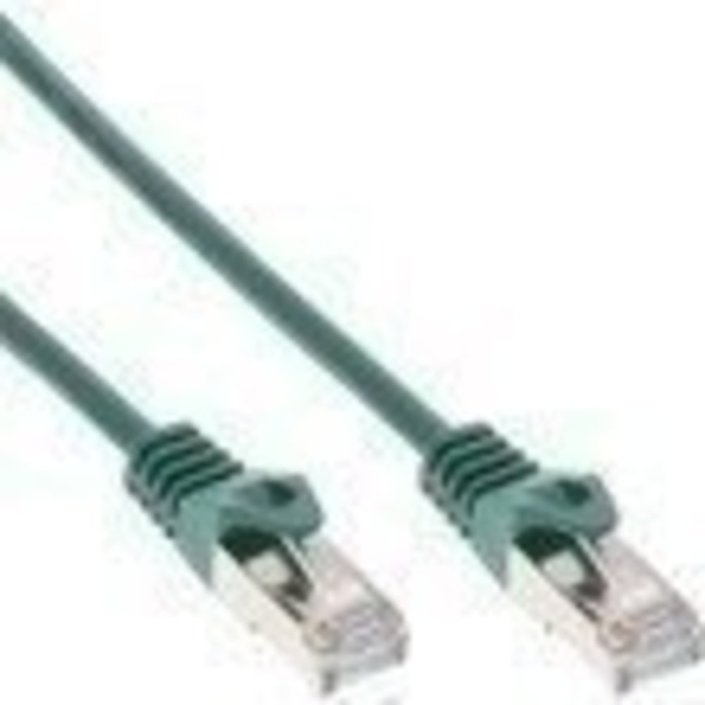 InLine® Patchkabel F/UTP Cat5e grün 1m – Hochwertiges Netzwerkkabel für schnelle Datenübertragung