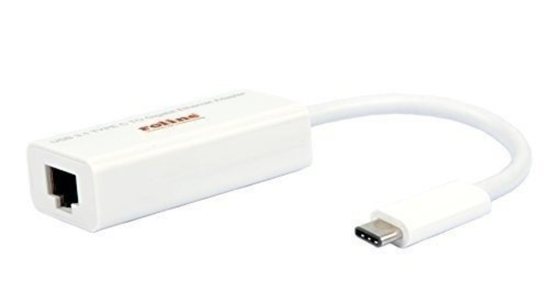 ROLINE USB3.1 Gigabit Eth Konverter Typ C RJ-45 - Schnelle Übertragungsgeschwindigkeit und zuverlässige Verbindung