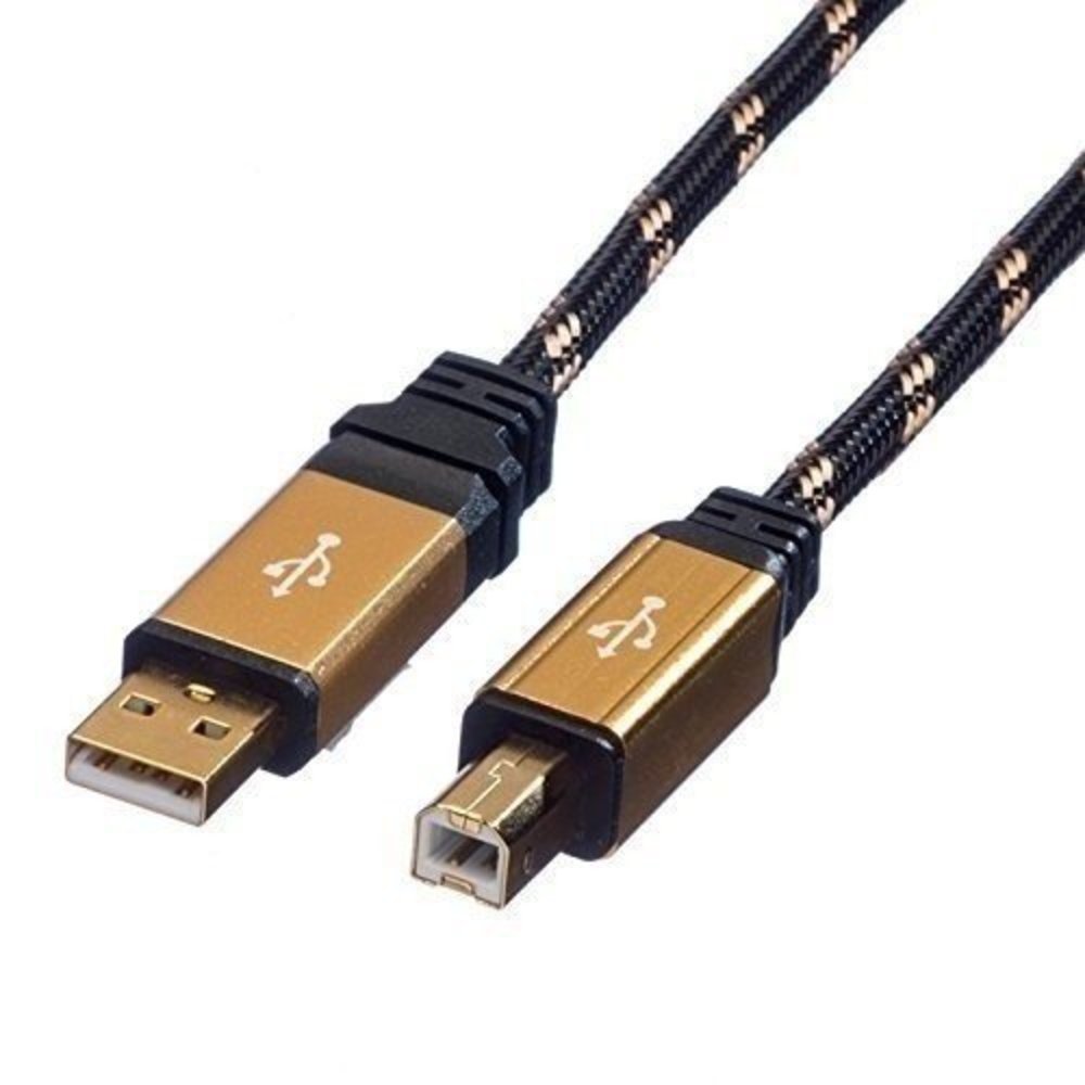 ROLINE GOLD USB 2.0 Kabel Typ A-B 3.0m